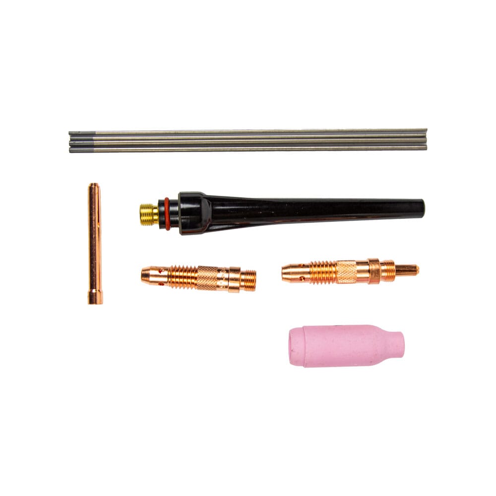 17FV TIG Torch for 200 AMP and Below Machines with a Size 25 Dinse